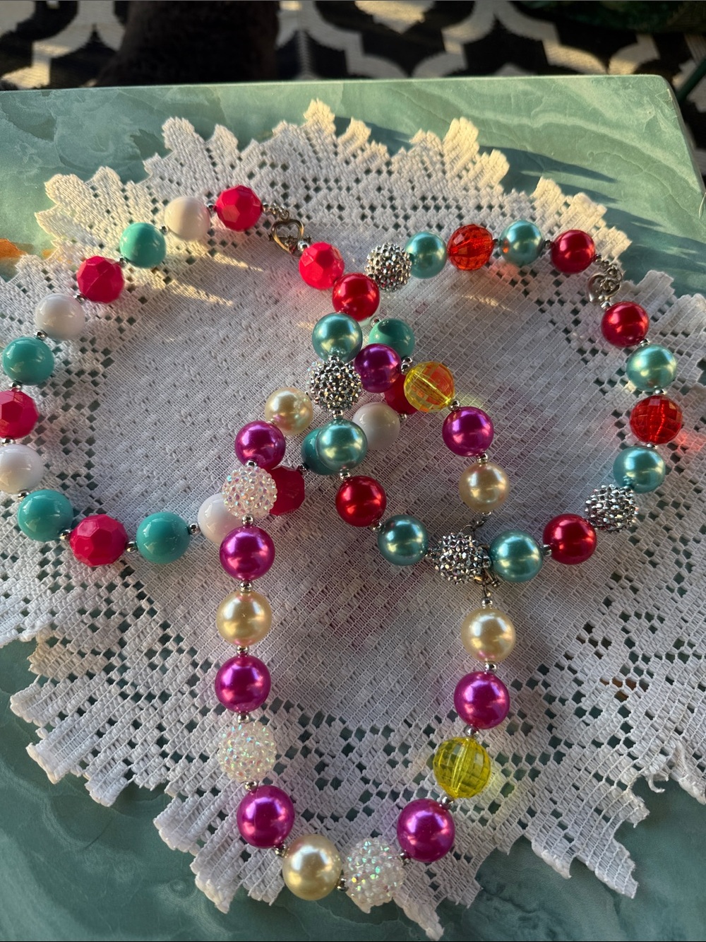 3 Beaded Chunky Girl’s Necklaces, dress-up/play, Pete + Lucy